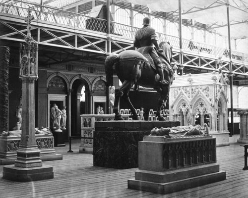 View of Court of Christian Art Monuments, Crystal Palace, London, England