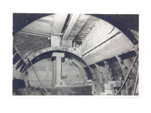 View of construction of underground Readwall Tunnel, London, United Kingdom