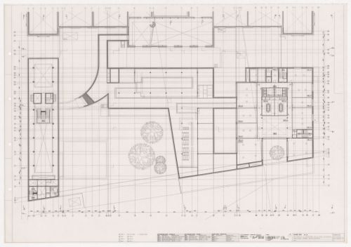 Level one plan for Renovação e extensão do Museu Stedelijk, Amsterdam, the Netherlands
