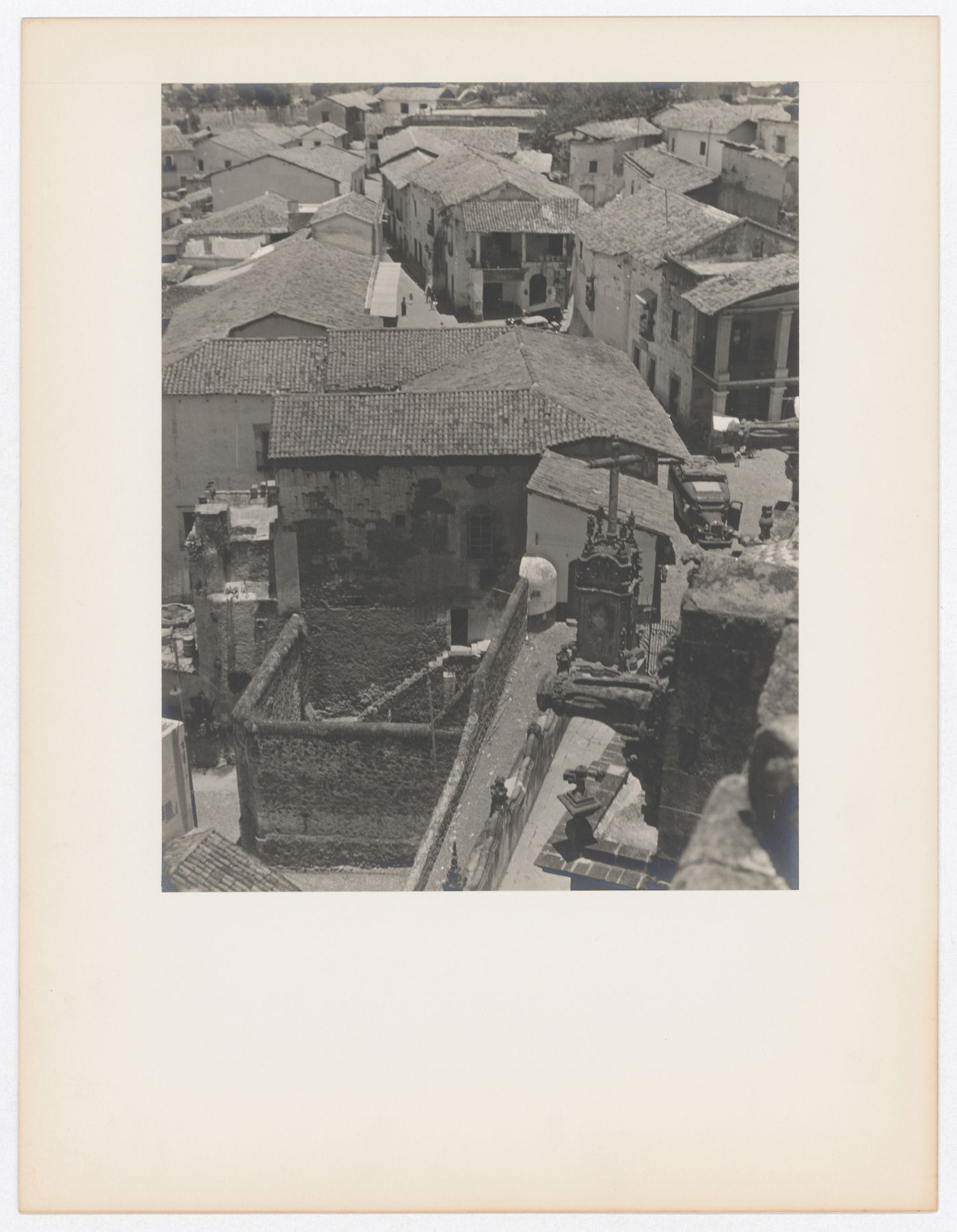View of roof tops and houses, from Santa Prisca, Taxco de Alarcón, Mexico