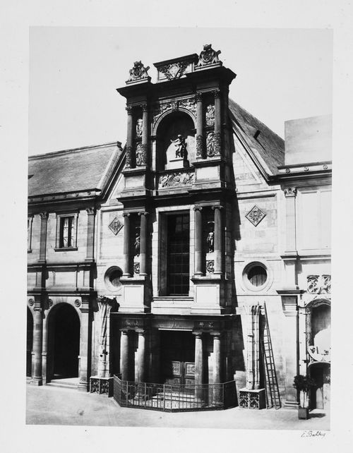 Façade of Château d'Anet, incorporated into south wall of chapel, École des beaux arts, Paris, France