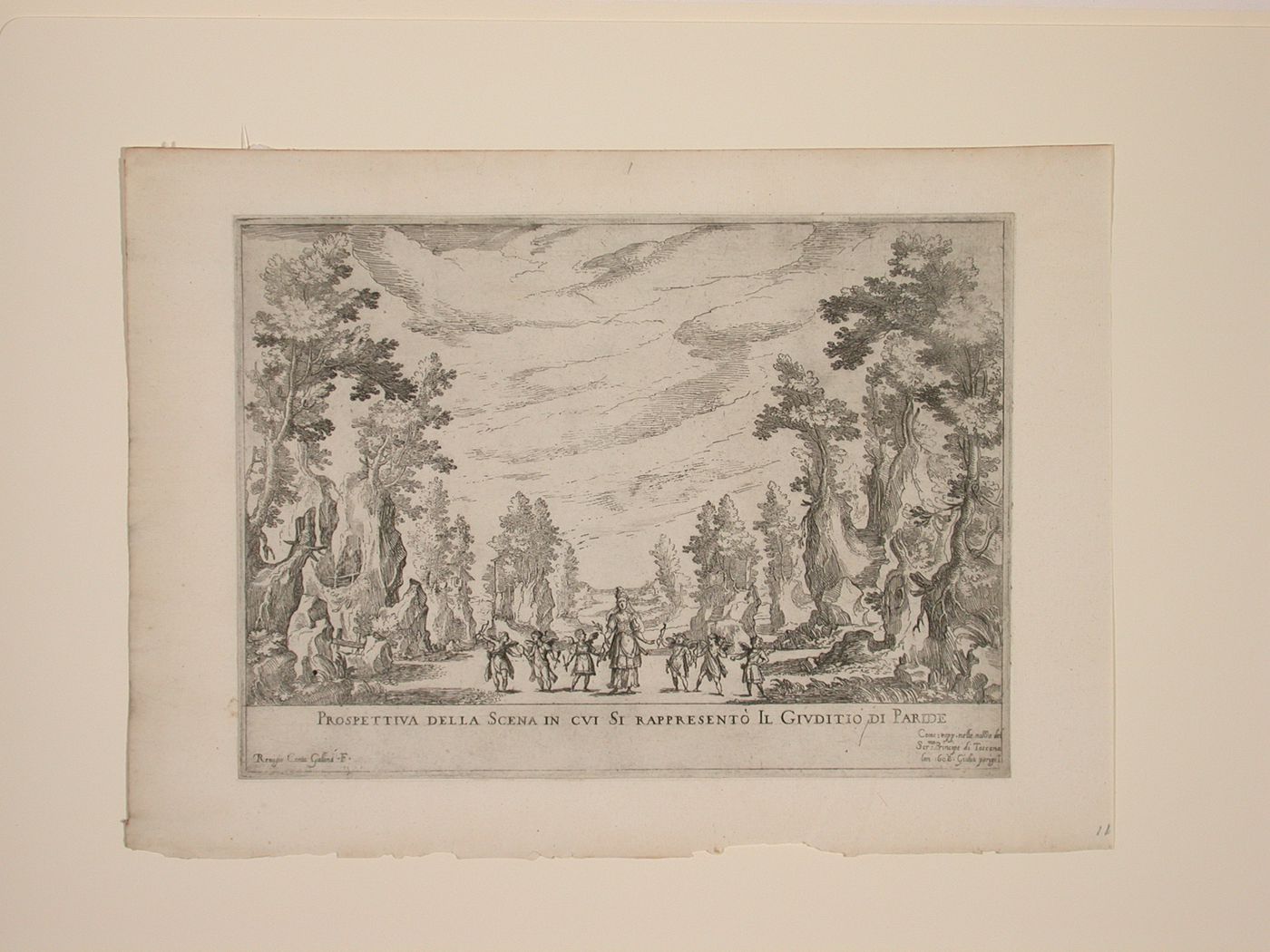 The setting for the play Il Giudizio di Paride: the countryside near Mount Ida