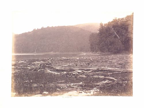 View of Lac Saint-Jean with Mont Saint-Hilaire in the background, Saint-Hilaire, Québec