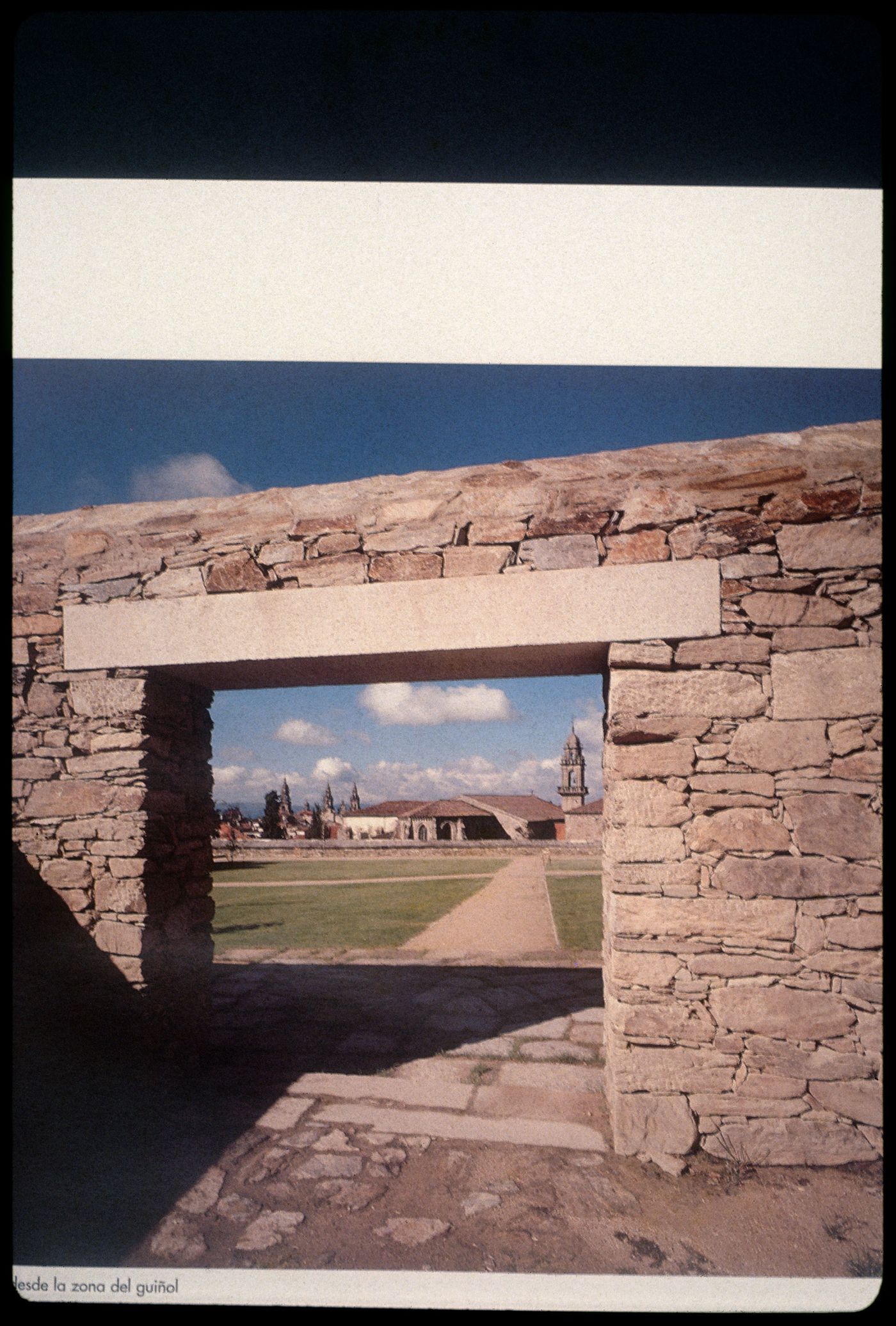 View of Parque de Santo Domingo de Bonaval, Santiago de Compostela, Spain