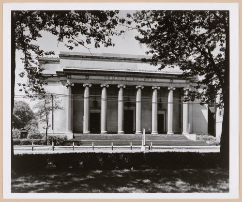 View of the principal façade of Temple Beth El, Detroit, Michigan