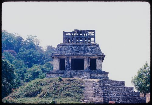 Travel slide, possibly Chichen Itza, Mexico