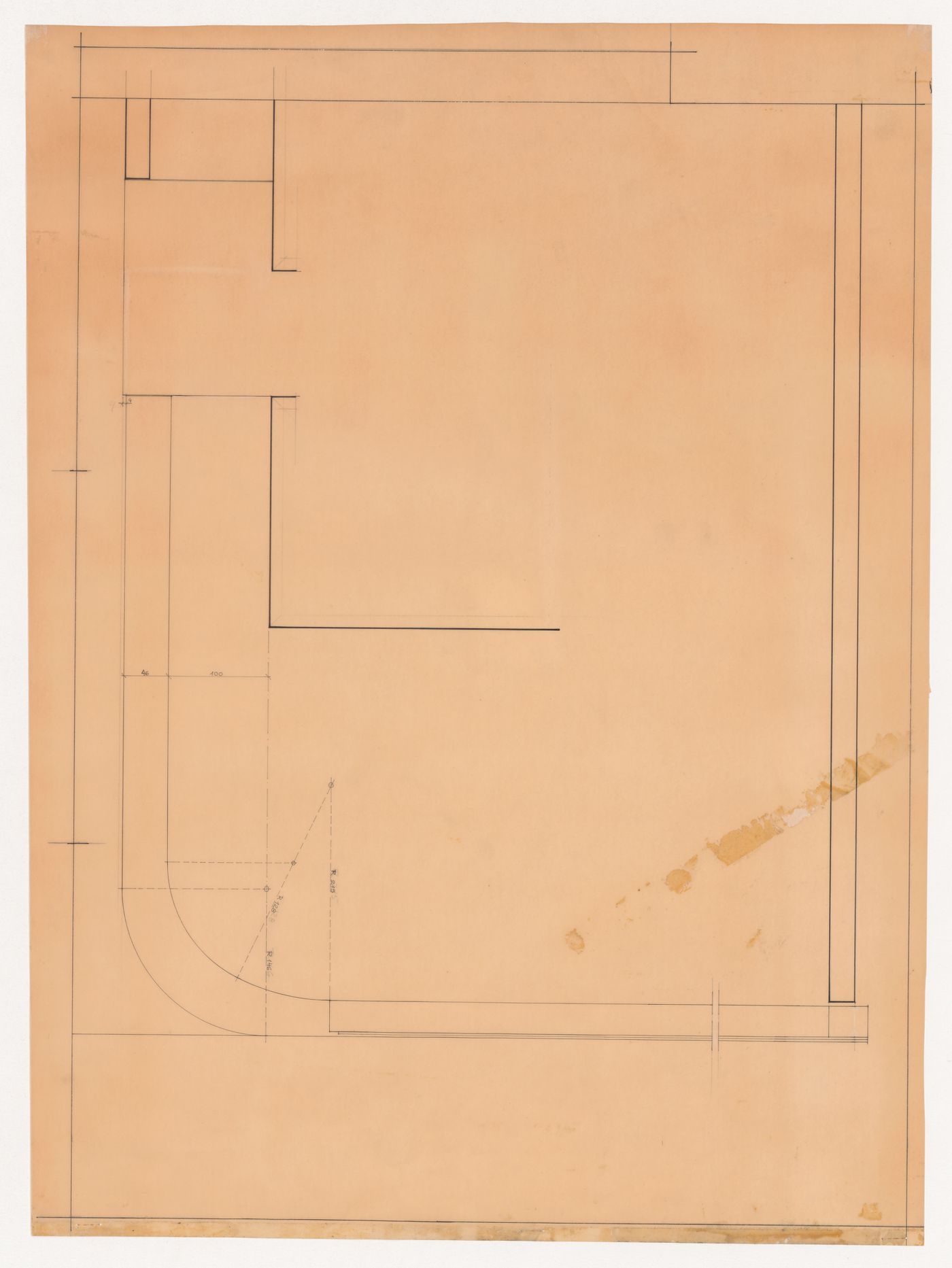 Plan for external wall for Casa Manuel Magalhães, Porto
