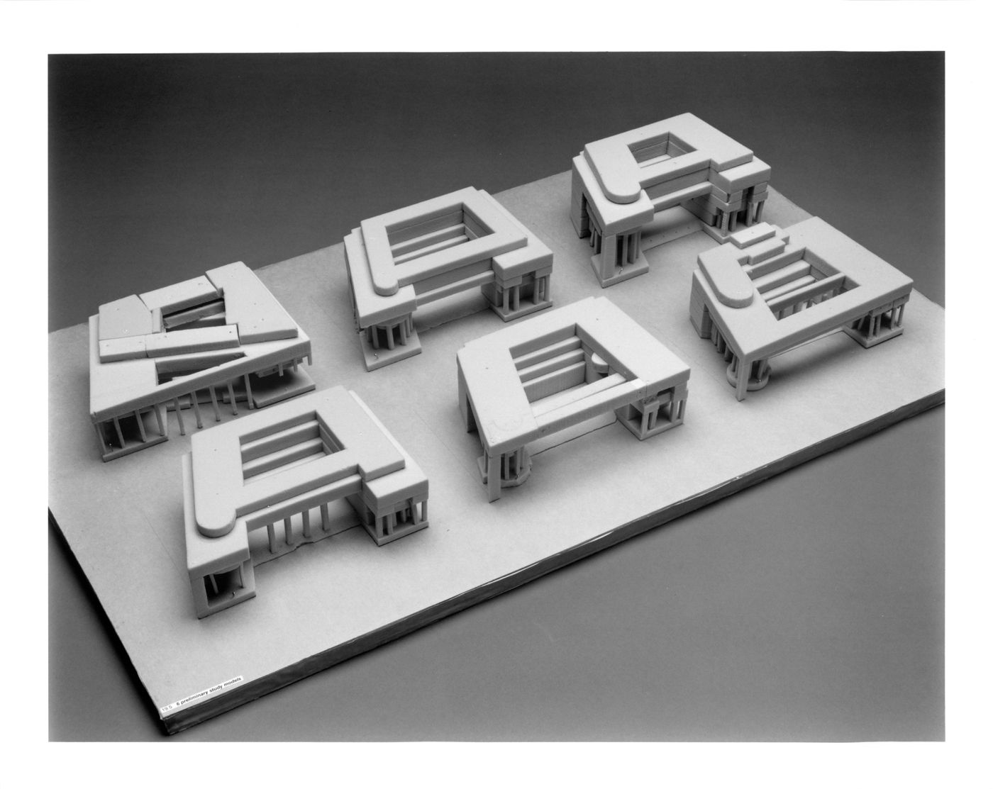 Preliminary study models, Canadian Chancery, Washington D.C.