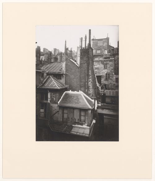 Cour de Rouen View of rooftops, Paris, France