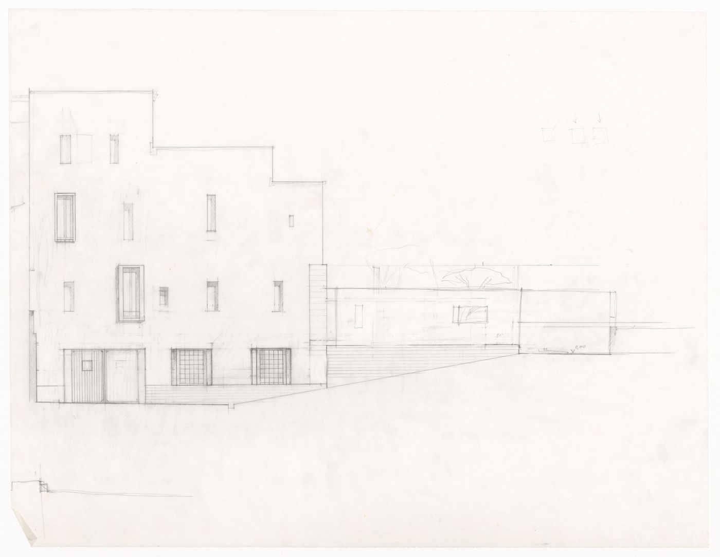 Exterior elevation for Casa Miggiano, Otranto, Italy