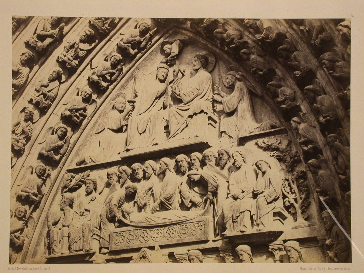 Plate 12 - Ensemble du Tympande la Porte de la Vièrge
