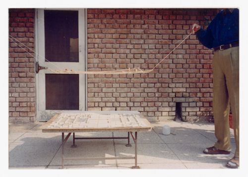 Photograph of model for Linear city, Chandigarh, India