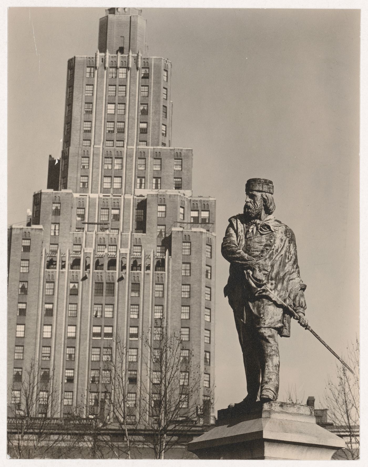 Washington Square Park, view of statue of Garibaldi, Manhattan, New York City, New York