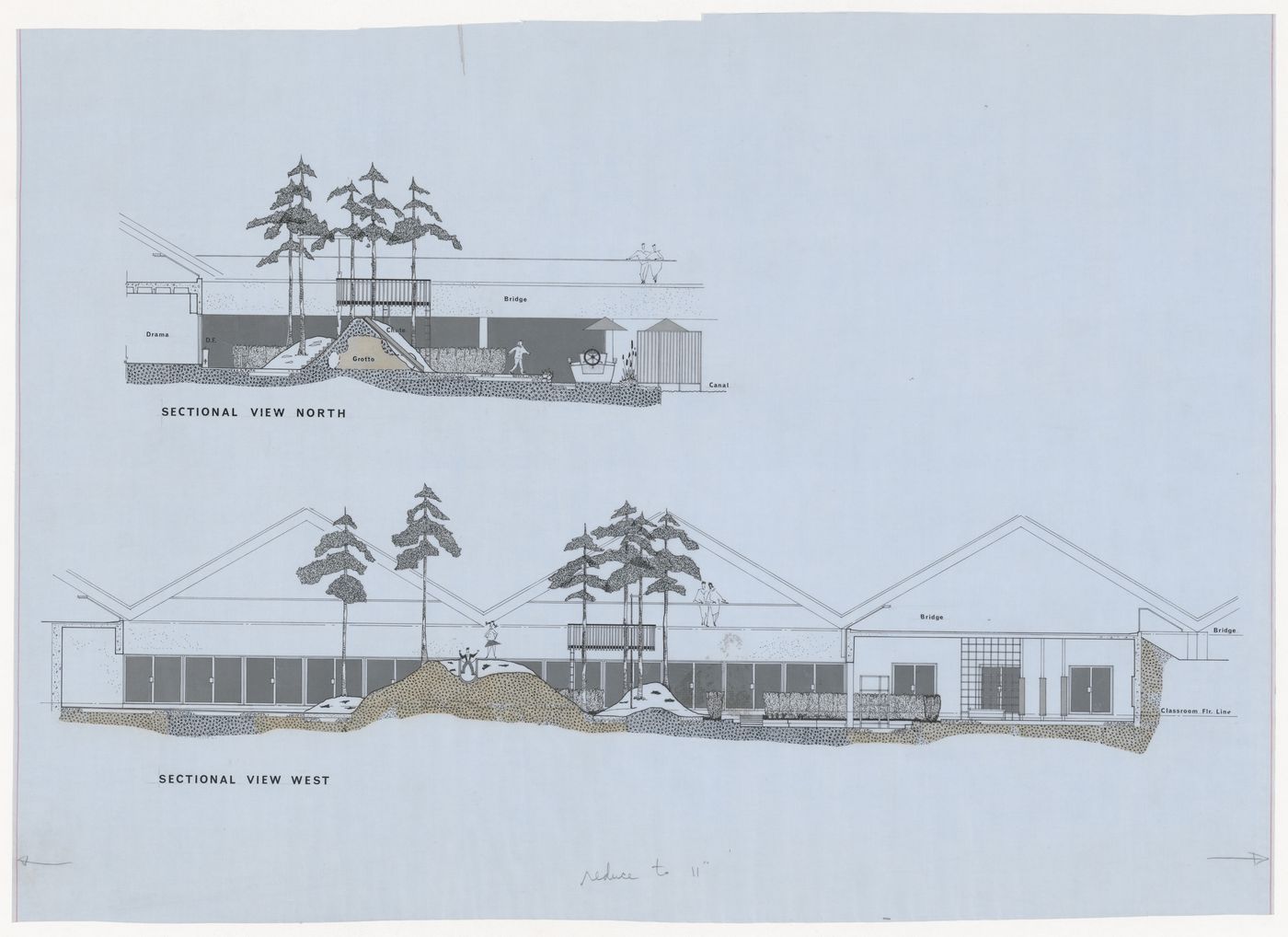 North and west sections for Children's Creative Centre Playground, Canadian Federal Pavilion, Expo '67, Montréal, Québec