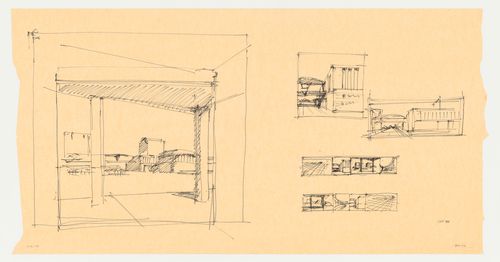 Perspective sketches for the Phoenix Municipal Government Center Competition