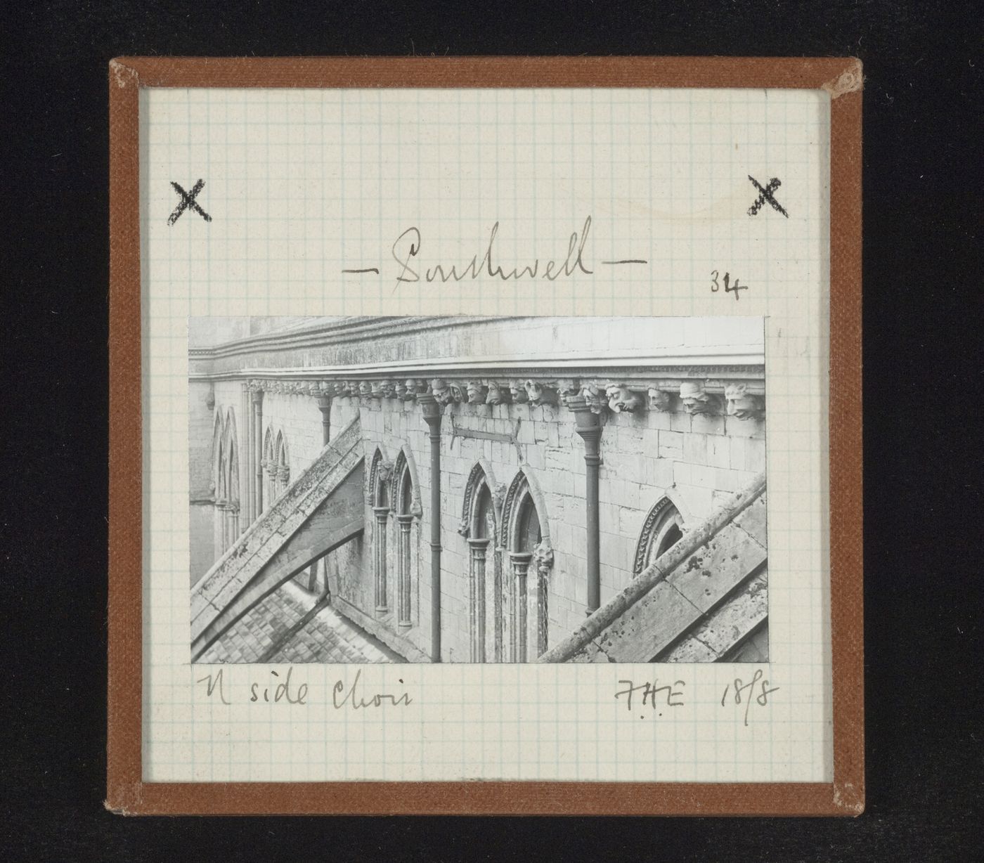 Exterior view of north side of choir of Southwell Minster, Southwell, Nottinghamshire, England