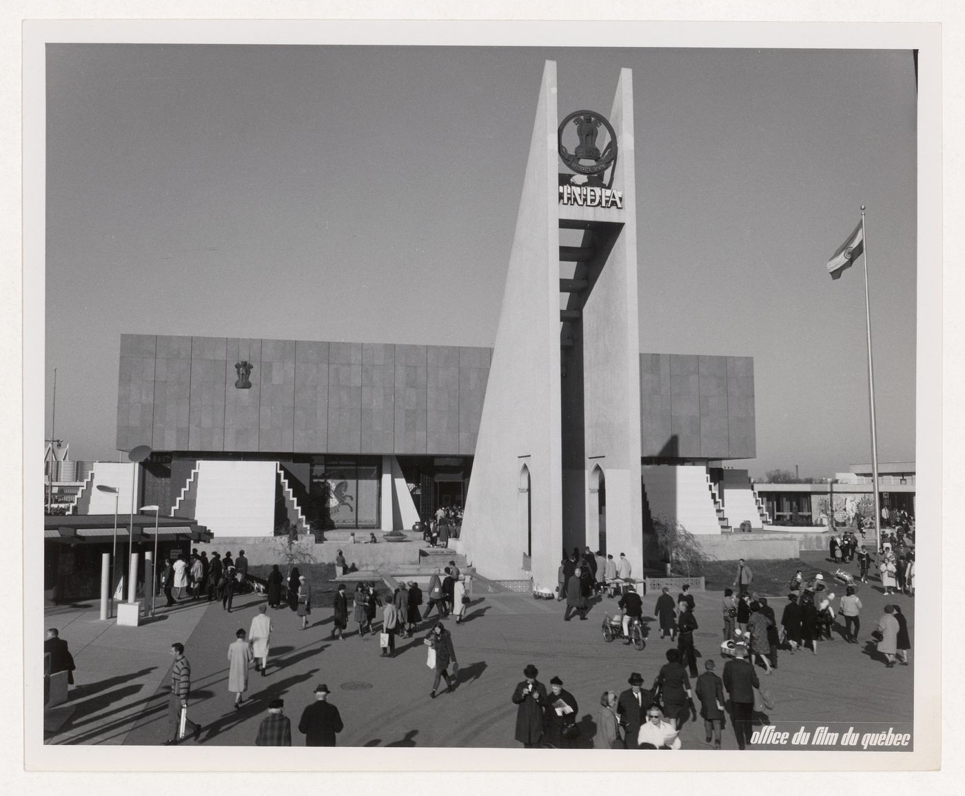View of the Pavilion of India, Expo 67, Montréal, Québec