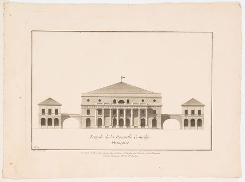 Théâtre de l'Odéon, Paris: Principal elevation
