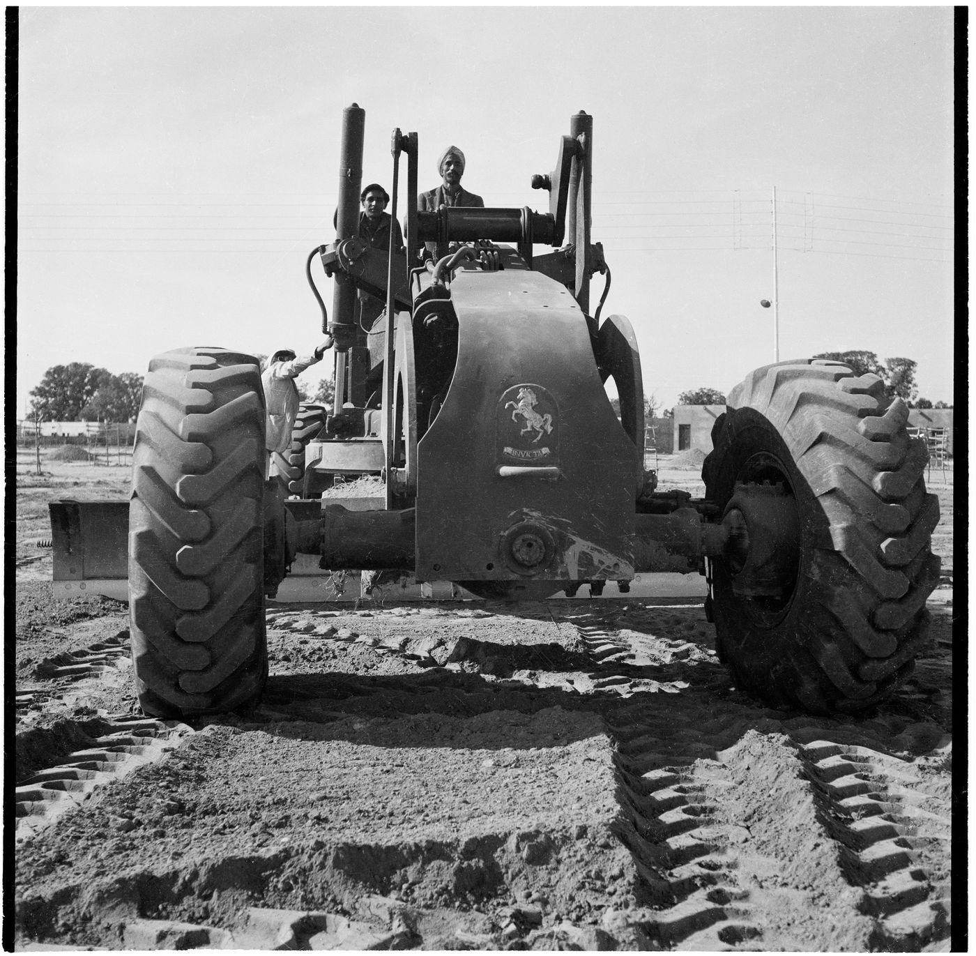 Earthwork at the site of Chandigarh, capital of East Punjab, India