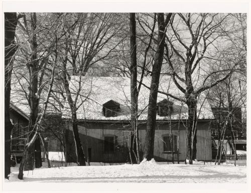 View of the barn of Maison Hurtubise, 563 chemin de la Côte-Saint-Antoine, Westmount, Québec