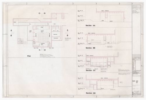 Moore theatre studies for Henry Moore Sculpture Centre, Art Gallery of Ontario, Stage I Expansion, Toronto