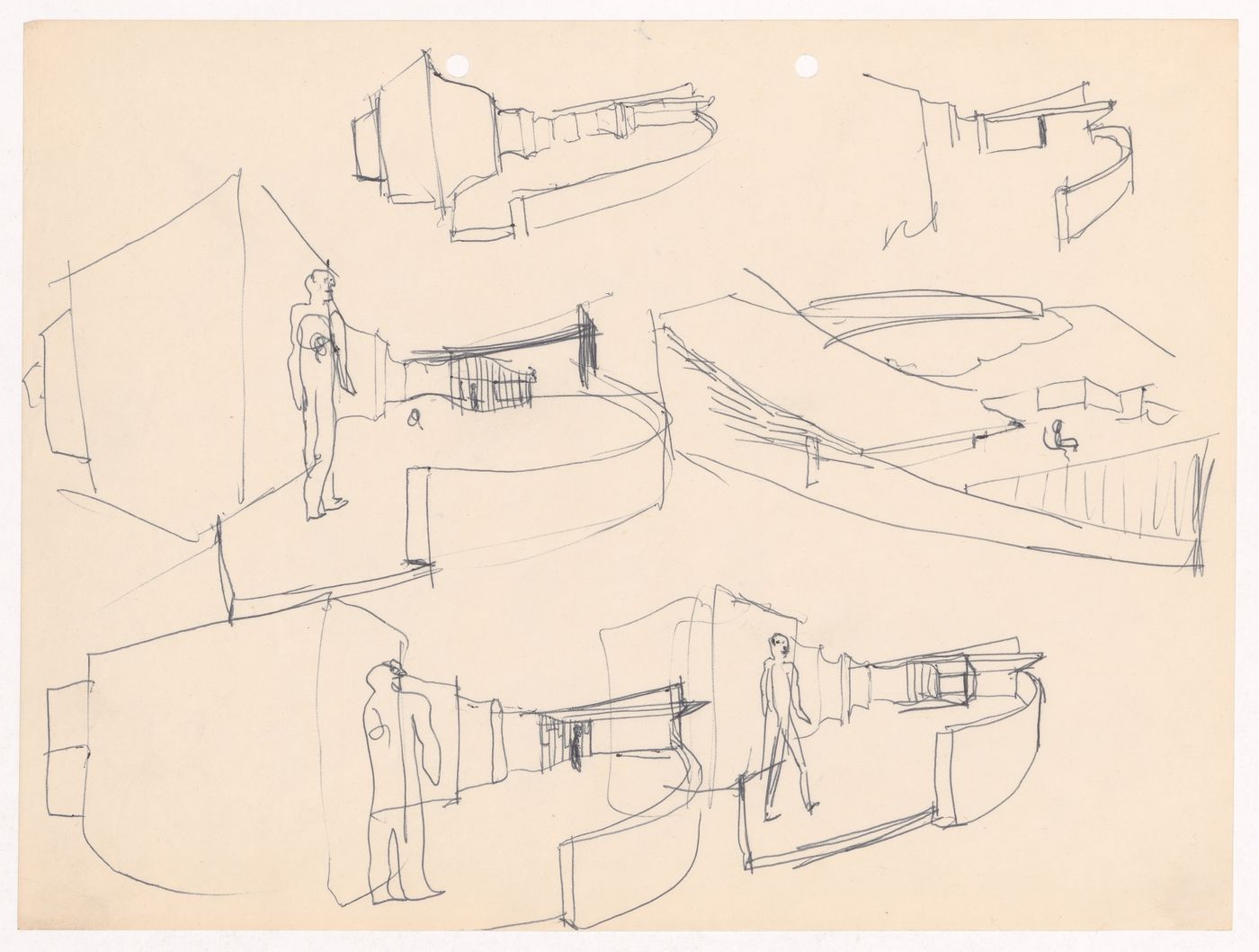 Sketch perspectives for Restaurante em Perafita, Perafita, Matosinhos, Portugal