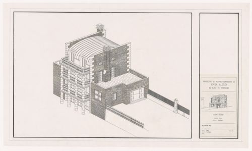 Axonometric for Ristrutturazione Casa Alessi, Verbania, Italy