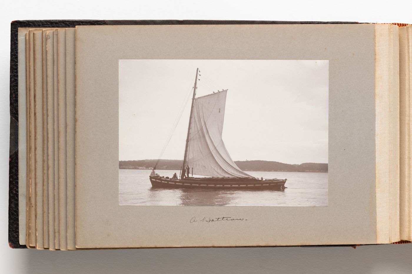 Photograph of a boat sailing on the St. Lawrence River, Quebec, Canada