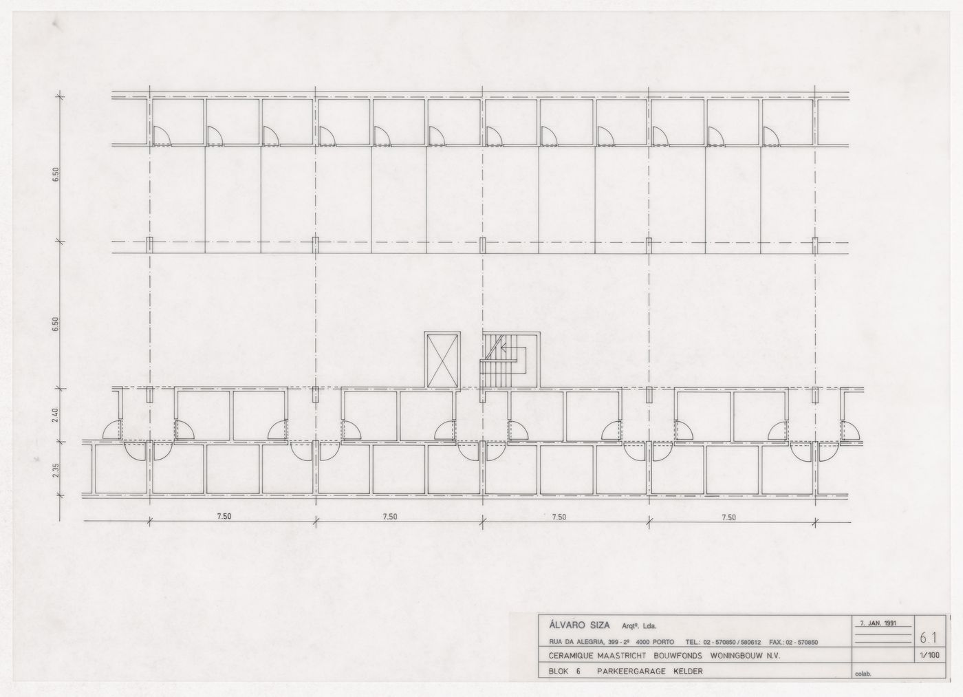 Floor plan for Ceramique Terrein Blocos de habitação e escritórios, Maastrich, the Netherlands
