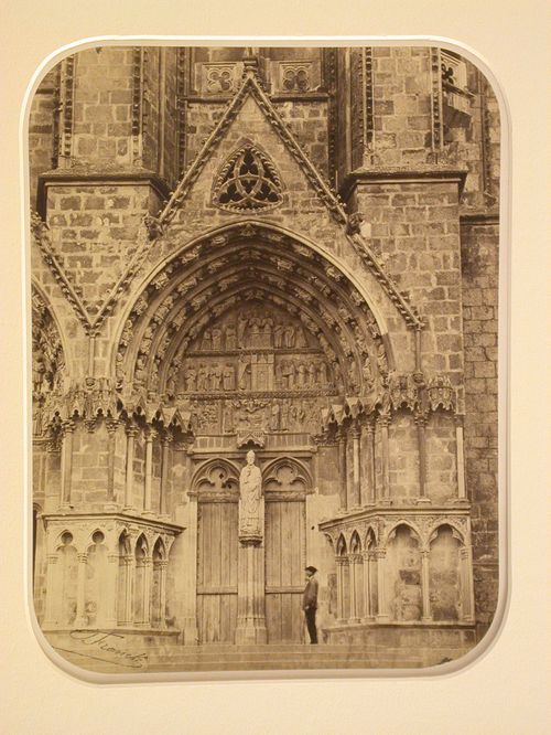 Detail of right portal, probably west façade of Bourges Cathedral, Bourges, France