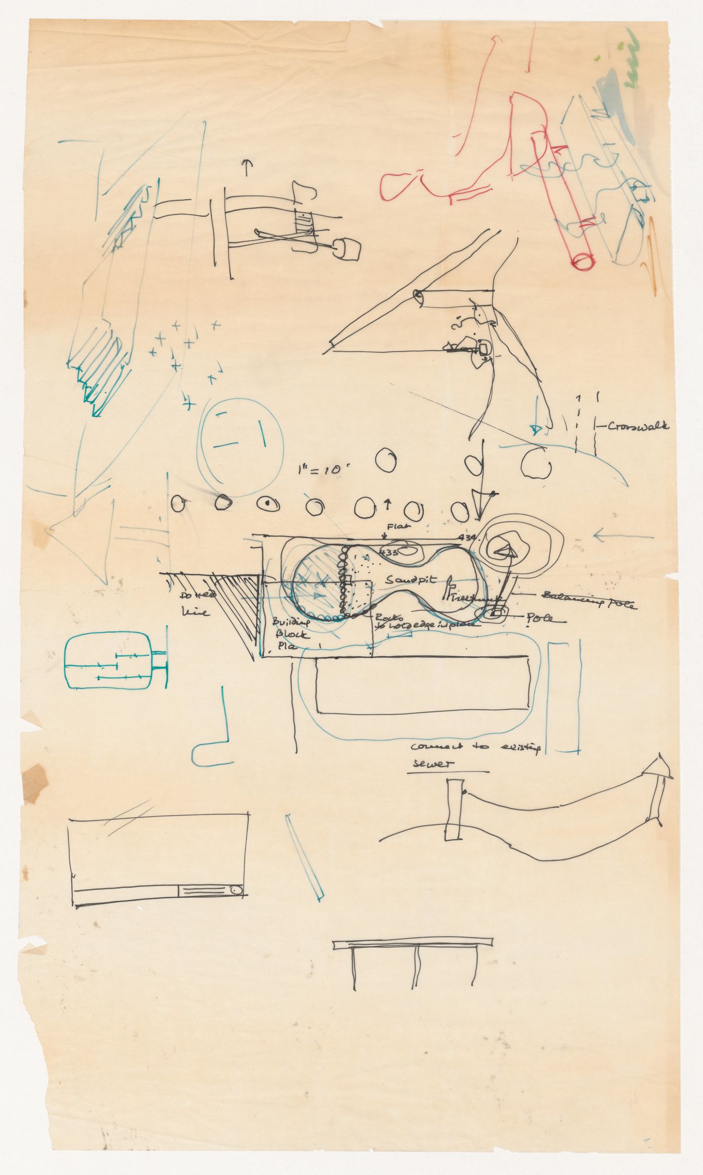 Sketches for Playground, 38th and Hoodson, Vancouver, British Columbia