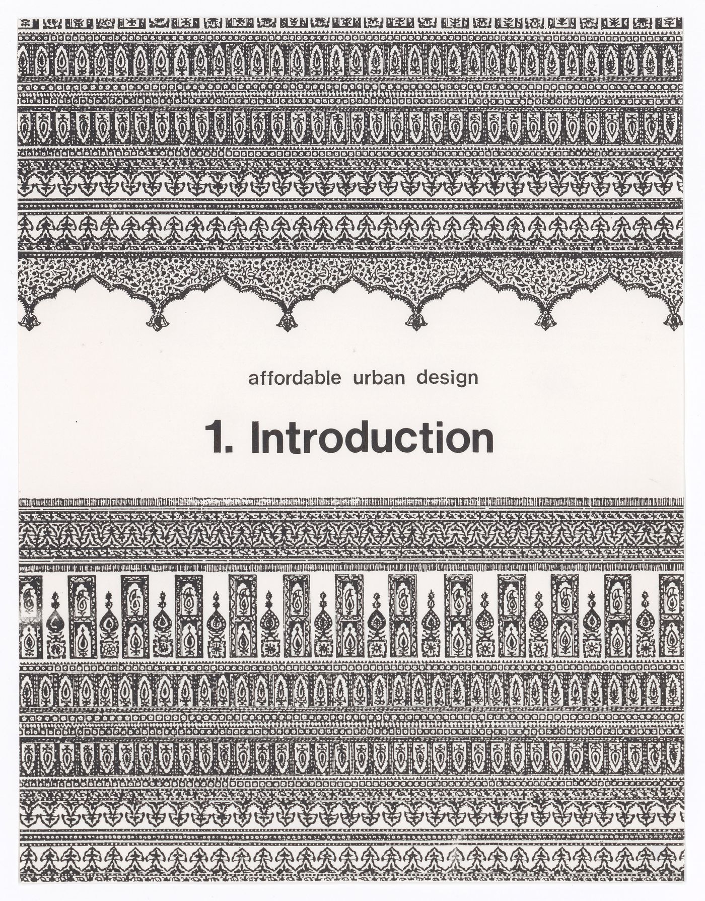 Guide booklet "Introduction" of the "Package 2: Affordable Urban Design" for the Human Settlement Training Packages