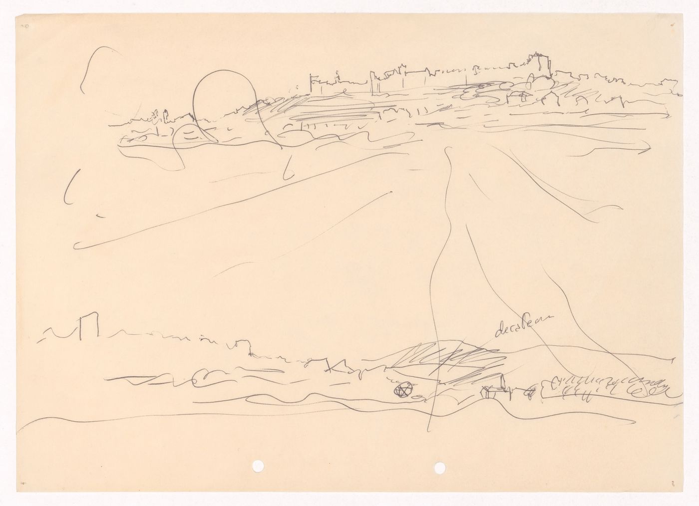 Sketch perspectives for Palácio de Jústiça, Montemor-o-Velho, Portugal