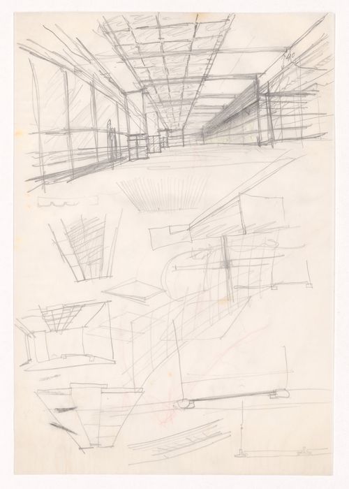 Sketch perspectives for Edifício de Escritórios na Av. D. Afonso Henriques, Avenida da Ponte, Porto, Portugal