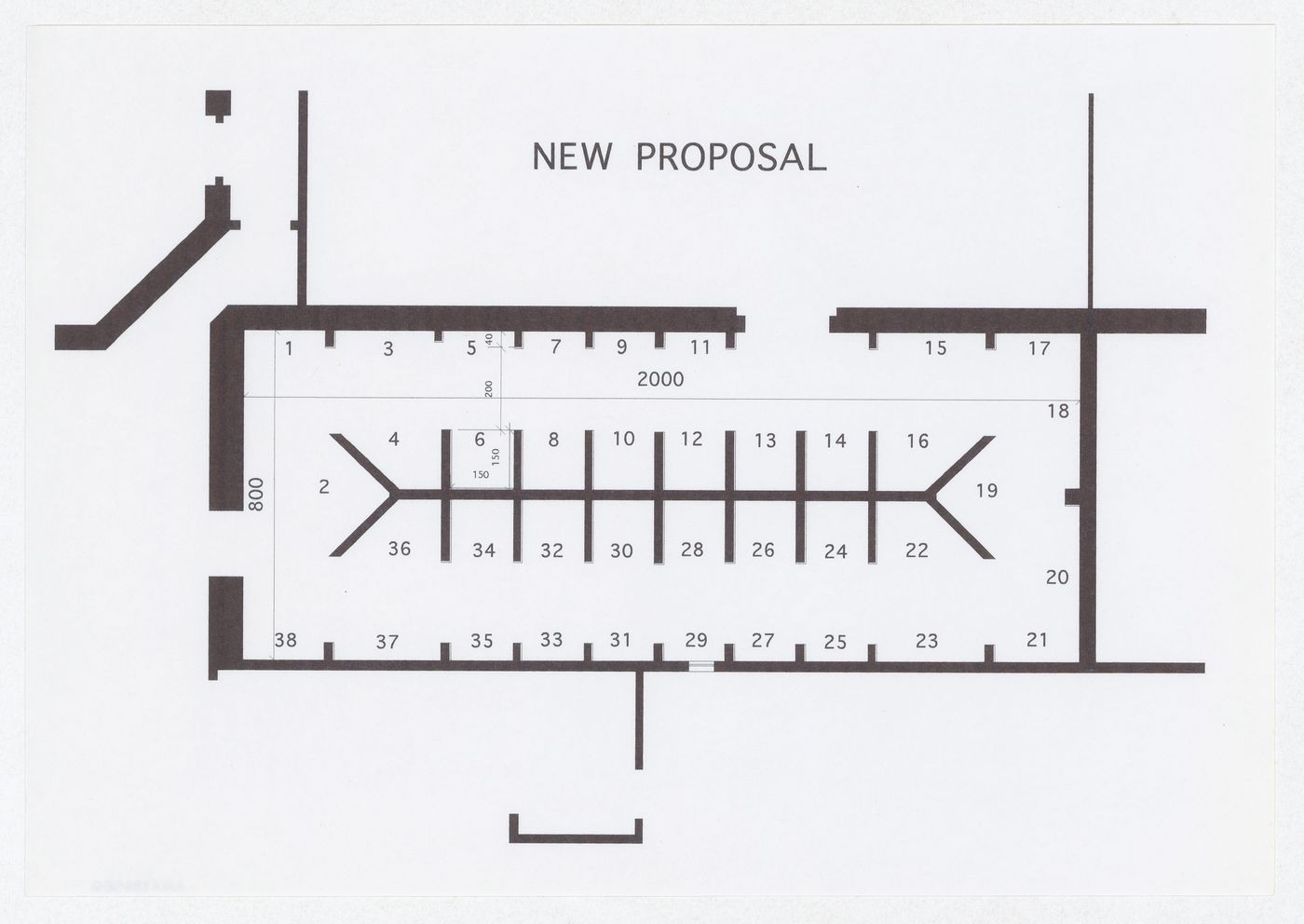 Plan for new proposal for the exhibition Radicals. Architettura e Design 1960-1975