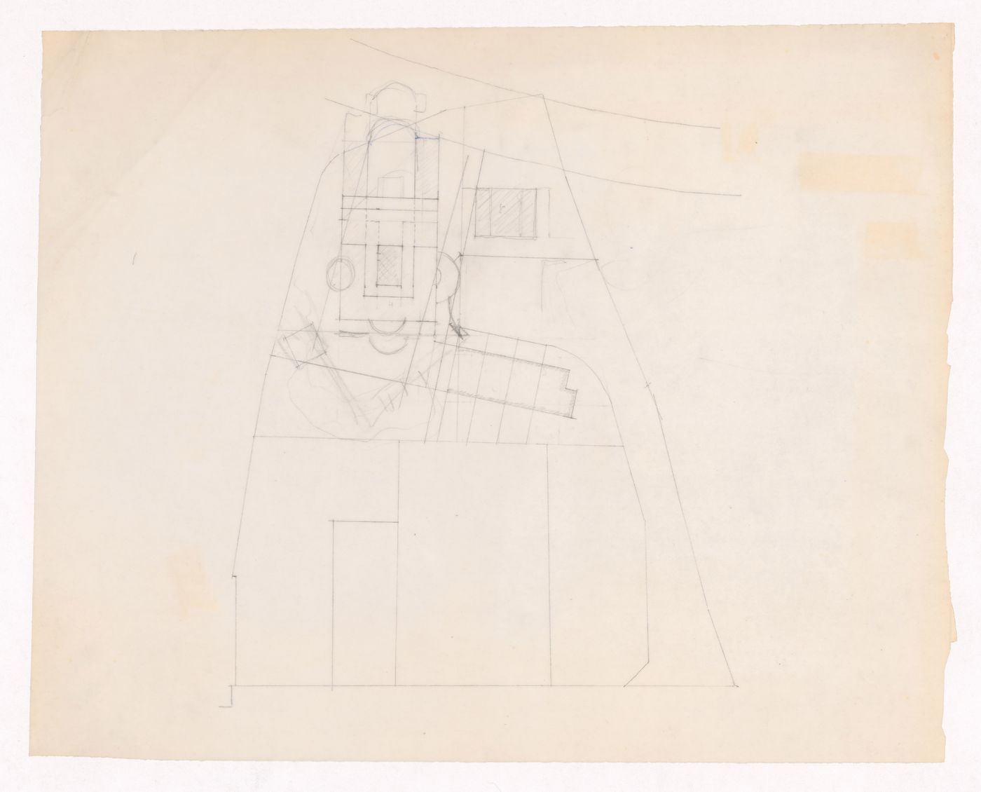 Sketch plan for Casa Alcino Cardoso, Porto, Portugal