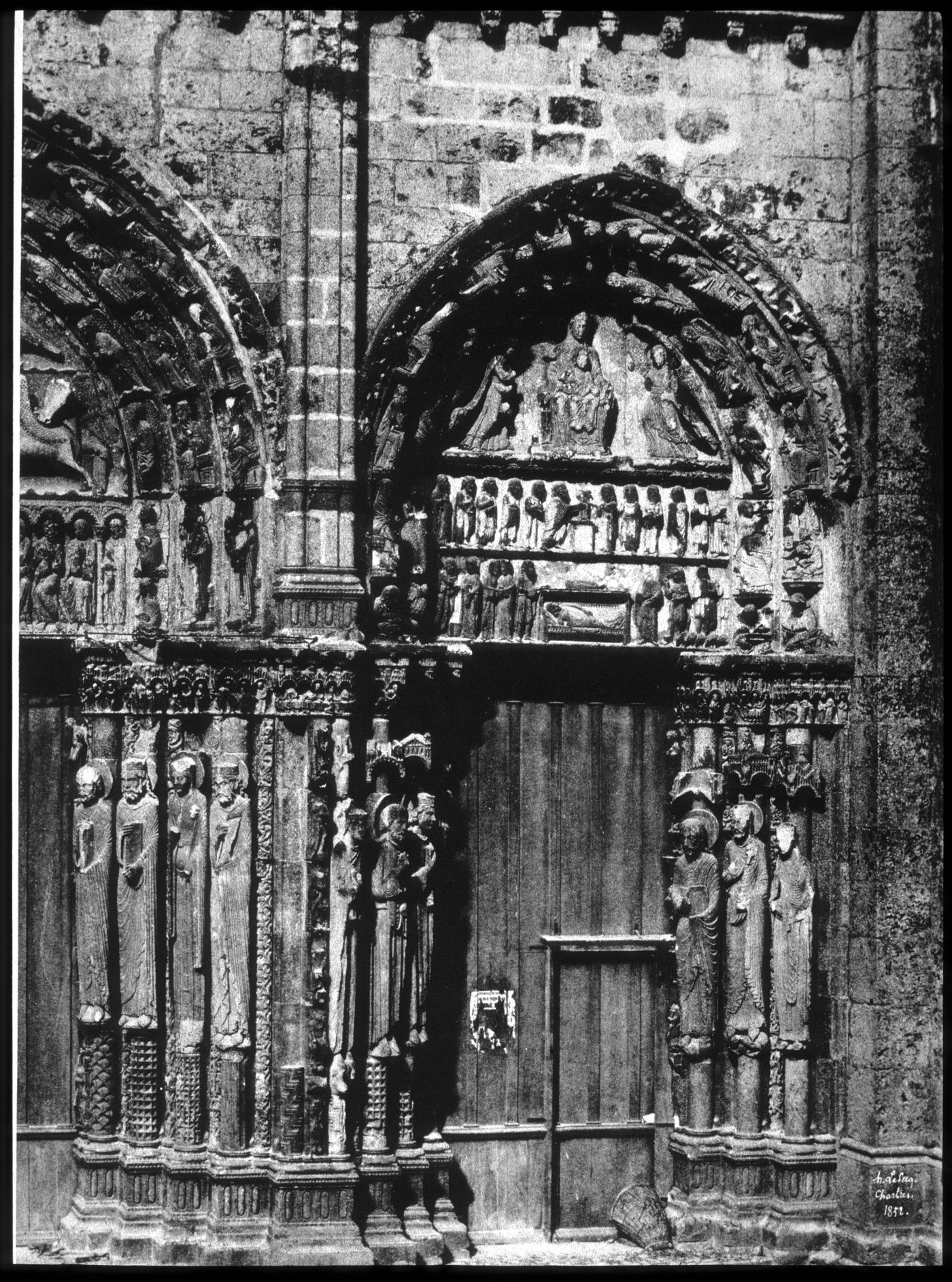 Plate from portfolio ''Details of Chartres Cathedral''
