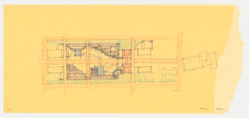 Sketch site plan for the Phoenix Municipal Government Center Competition