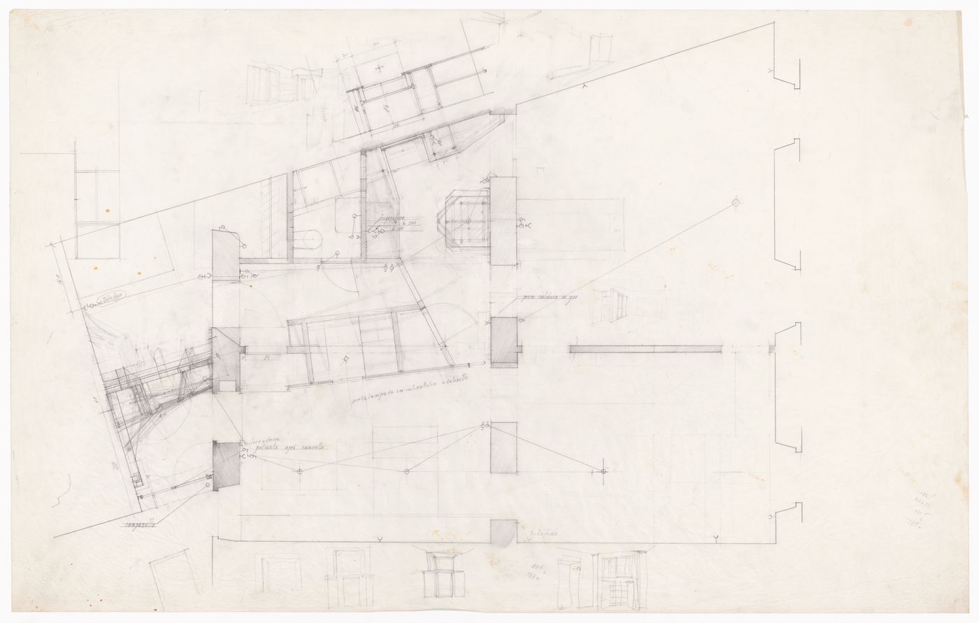 Plans and details for Via Vigevano condominio e studio, Milan, Italy