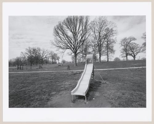 Olmsted Park: View of children's slide, Shawnee Park, Louisville, Kentucky