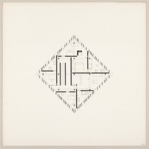 Plan for Diamond House A