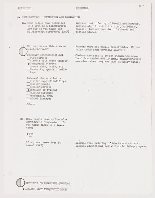 Survey for Binghamton Street Study
