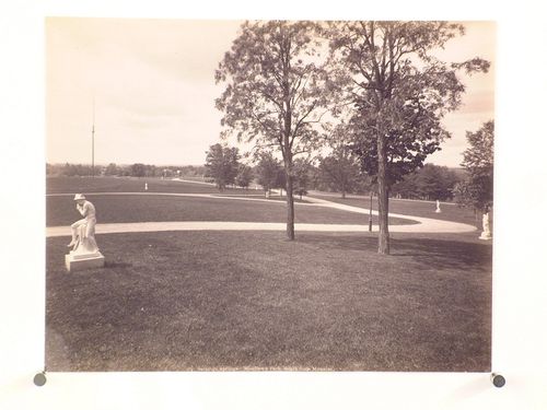 Saratoga Springs. Woodlawn Park, south from Mansion