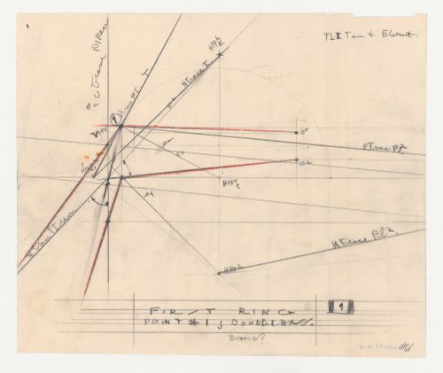 Diagram of landing distances for an airport, possibly Los Angeles Municipal Airport or Boeing Airport, Burbank, California