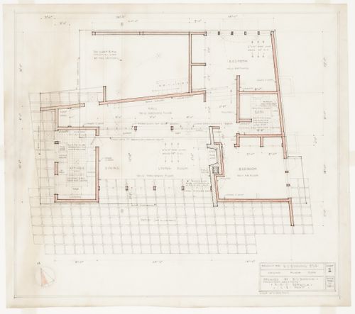B.C. Binning House: Ground Floor Plan