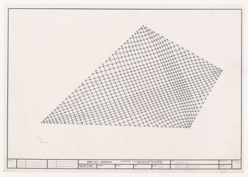Roof plan for Glass Station, Oguni, Japan