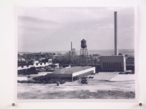 Aerial [?] view of the Automobile Assembly Plant, General Motors Corporation Chevrolet division, Baltimore, Maryland