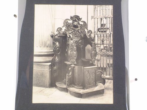 View of a confessional in the Catedral de Puebla, Mexico