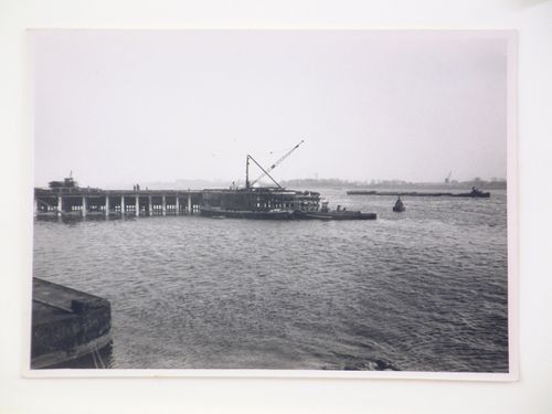 View of construction of a dock