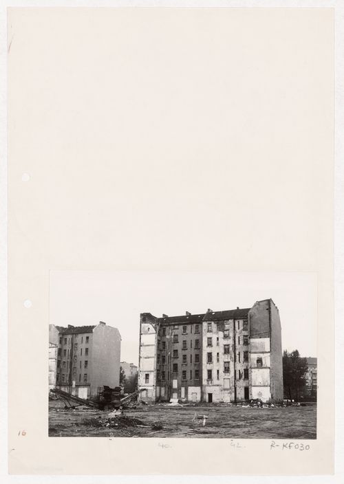 View of project site for Blocke 70 und 89, Kreuzberg, Fränkelufer, Berlin, Germany